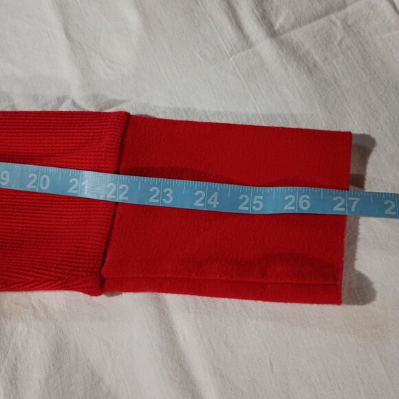 Tommy Hilfiger Women's Zipper Cowl Neck Thermal Red L EUC - Picture 7 of 10